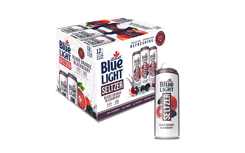 Labatt Blue Light Seltzer Blood Orange Blackberry Product Image